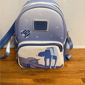 Loungefly Blue and White Backpack